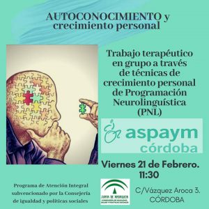 Autoconocimiento y crecimiento personal. Viernes 21 de febrero 11:30